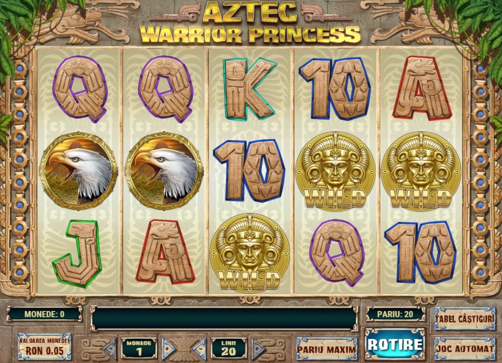 aztec warrior princess - sloturi winmasters cu jocuri bonus