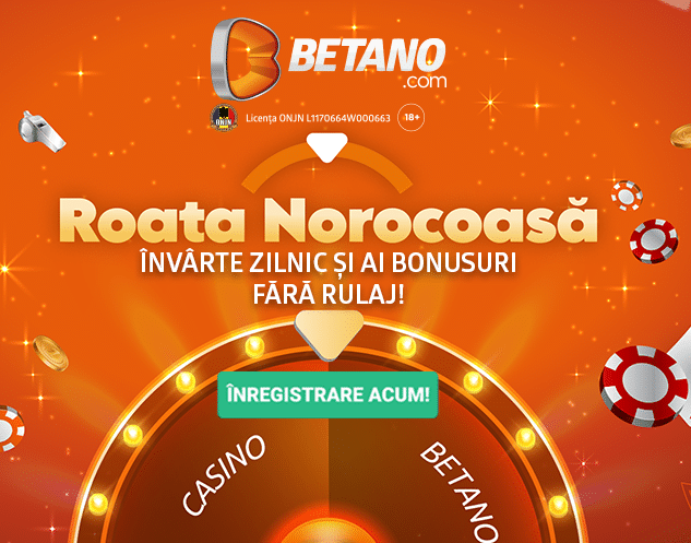 Roata Norocoasa - obtine rotiri gratuite Betano