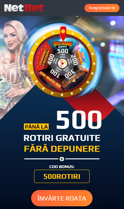 Bonus Fara Depunere NetBet Casino - 500 Rotiri