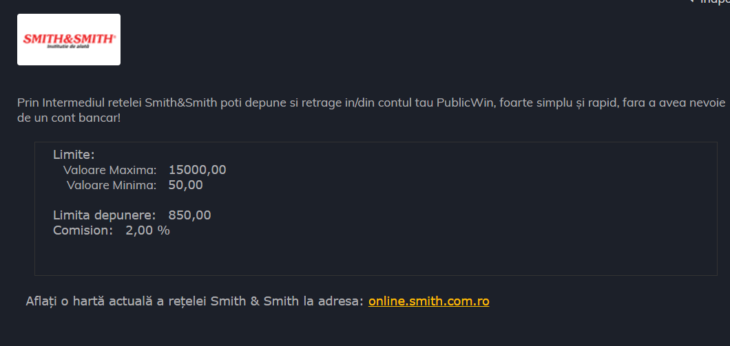 Depunere PublicWin prin Smith&Smith