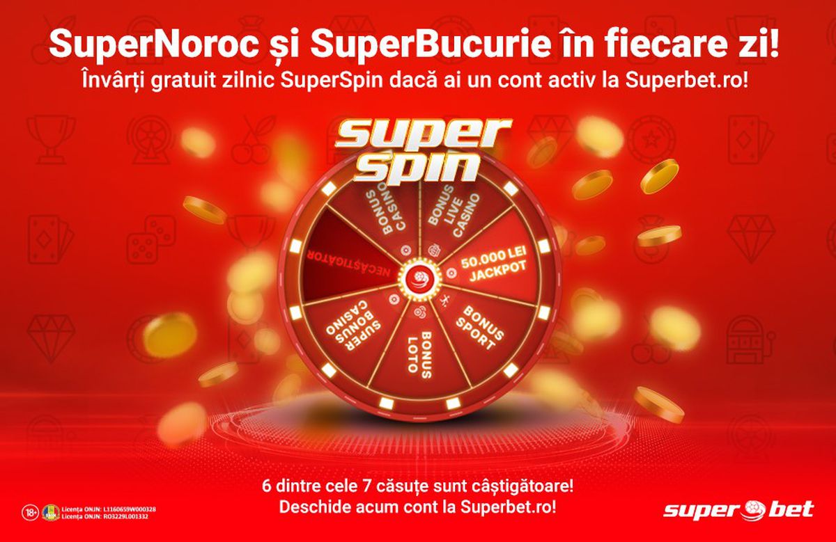 SuperSpin - obtine Superbet rotiri gratuite fara depunere
