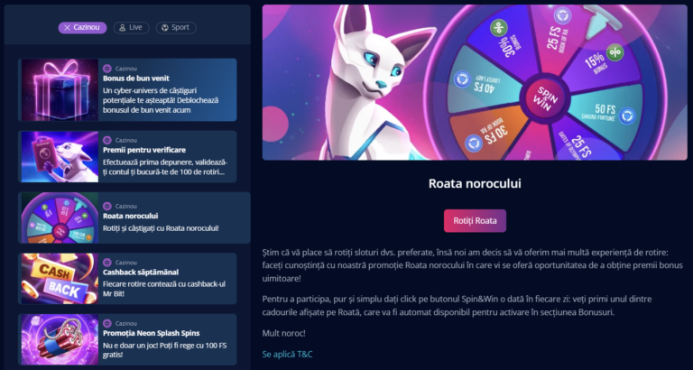 Rotiri gratuite la MrBit pentru clientii existenti