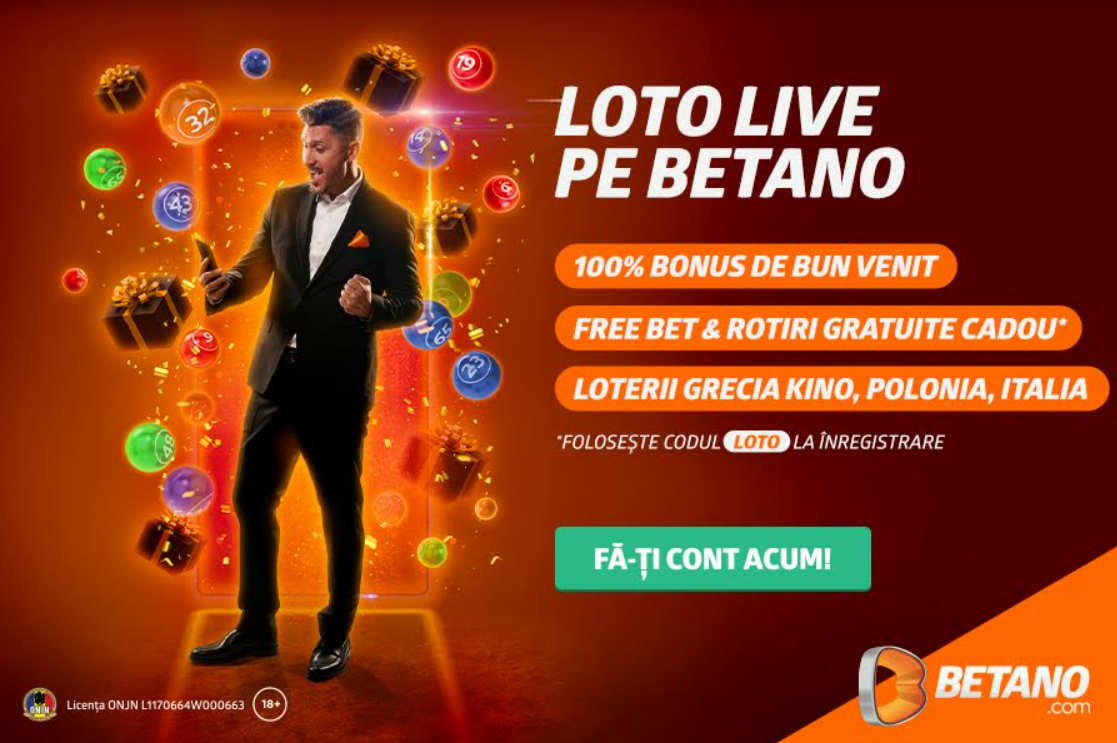 Betano lanseaza platforma de Loto Online