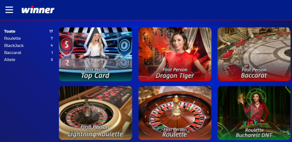 winner casino live