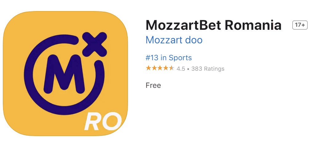 Mozzart Bet APP - aplicatia pentru iOS
