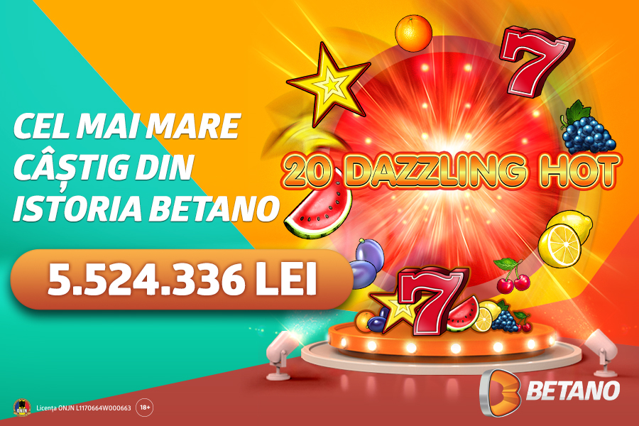 Cel mai mare jackpot din istoria Betano Casino