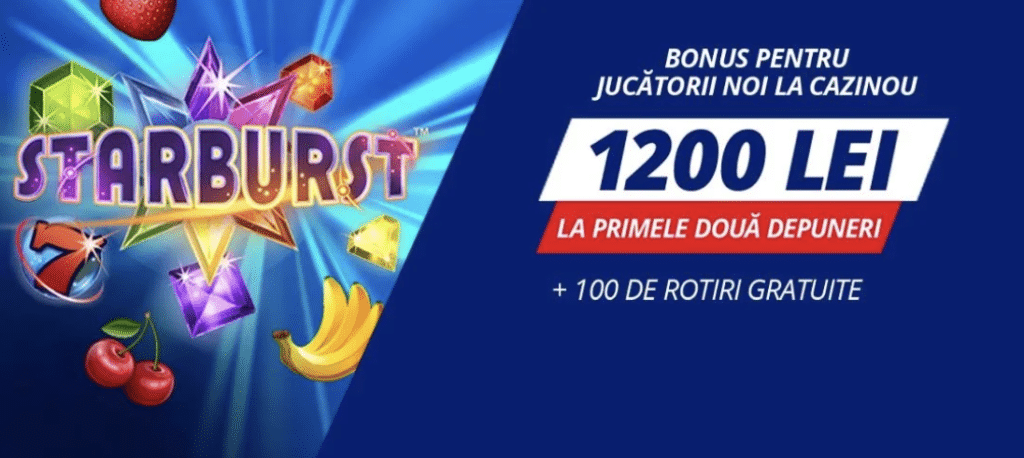 sportingbet casino bonus 1.200 ron + 100 rotiri gratuite