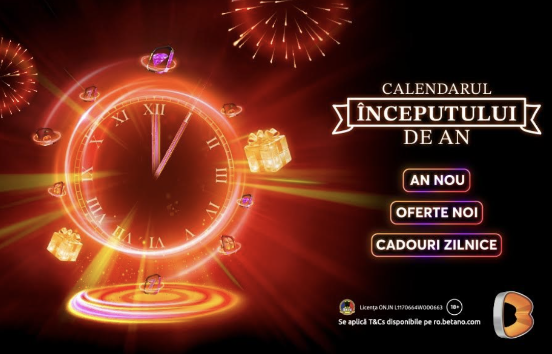 Calendarul inceputului de An la Betano