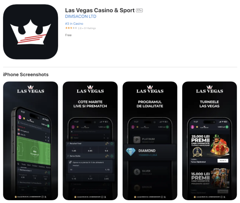 Las Vegas APP - aplicatie pentru iOS