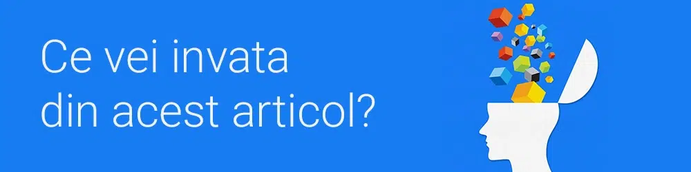 Ce vei invata din acest articol? 