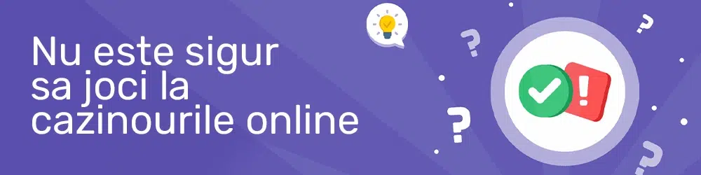 Nu este sigur sa joci in cazinourile online